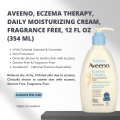 Aveeno, Eczema Therapy, Moisturizing Cream, 12 fl oz (354 ml). 