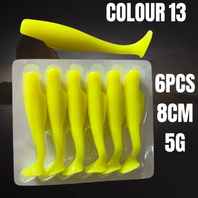 【6PCS 8cm 5g】Zman Clone Soft Plastic fishing lure bait / Umpan casting haruan siakap toman