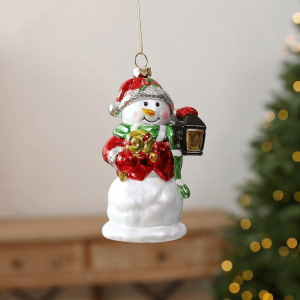 HUNIU Colorful Xmas Tree Pendant Elderly Figure Snowman Christmas Tree Decoration Creative Classic DIY Christmas Decoration Fun Decor