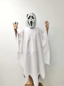 Kostum Halloween Hantu Putih Cosplay White Ghost | Kostum Jubah Hallowen