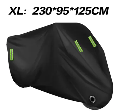 Waterproof Motorcycle Cover All Season Dustproof UV Protective Outdoor Indoor Scooter 190T Wear-resistant Fabric Motorbike Cover