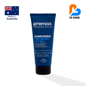 Premax Sunscreen for Sport SPF50+ 100ml | Water & Sweat Resistant Sports Sunscreen | Made in Australia | Ready Stock SG
