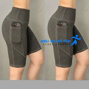 Quần Ngố Legging Cạp Cao Chất Co Giãn Mặc Thoải Mái