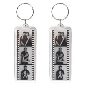 【Product Lab】SG Ready Stock Customised Photostrip Keychain Rectangle Front and Back Free Design Film Personalised Anniversary Birthday Gift