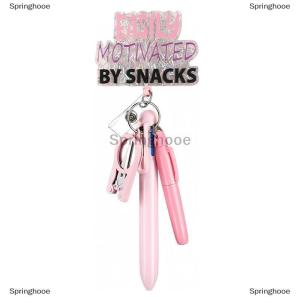 [COD] Springhooe 5in1 Nurse Pen Set Retractable ID Badge Clip Reels Holder Name Holder Keychain Ballpoint Pen Folding Scissors For Nursing Doctor