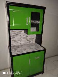 Lemari sayur/Rak Dapur 2 Pintu Datar