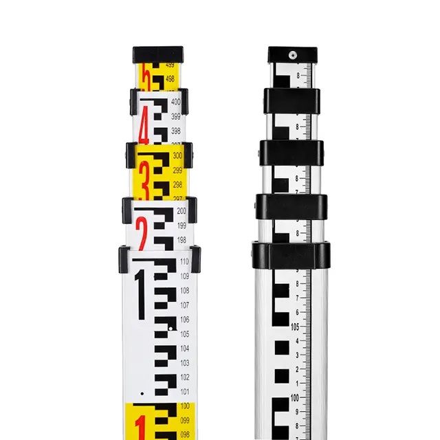 Stadia Auto Level Instrument Measuring Staff / Stadia Rod 5 meters for Autolevel Theodolite Total ...