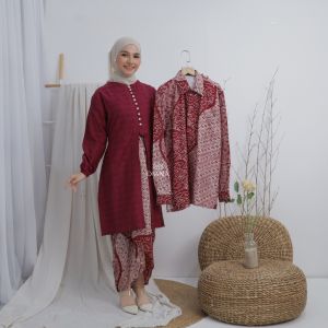Diana Batik - SET COUPLE SIMPLY TUNIK | Mazaya Tunik | Raya Tunik