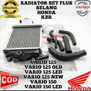 ASLI ORIGINAL RADIATOR PLUS PIPA SELANG SET KOMPLIT HONDA AHM KZR VARIO 125 150 OLD LAMA NEW TECHNO