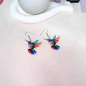 Đồ trang sức hiện đại Chim Ruồi Bông tai thả Mặt dây chuyền thời trang Vòng Cổ Chuỗi vòng cổ thích hợp cho các dịp khác nhau