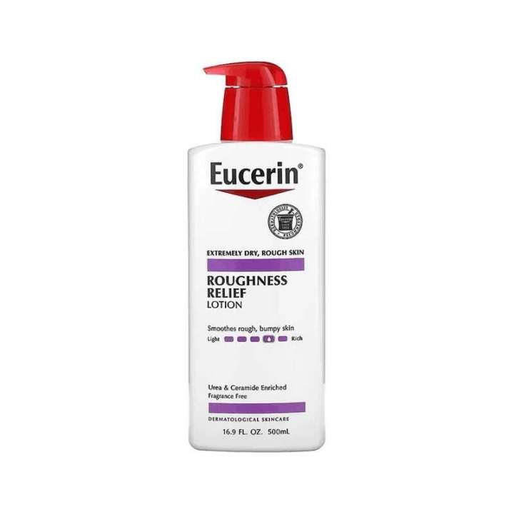 Bumpy Sakin EUCERIN Roughness Relief Lotion 500ml for Extremely Dry, Rough, Bumpy ...