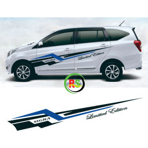 Stiker cutting Mobil Calya sigra Terbaru Lis Aksesoris Sigra putih Keren Minimalis termurah