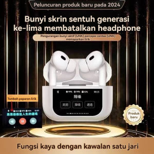 A9 Pro A10 Pro New Style Wireless Bluetooth 5.4 ANC Noise Cancelling Headset HD Microphone LED Touch Screen