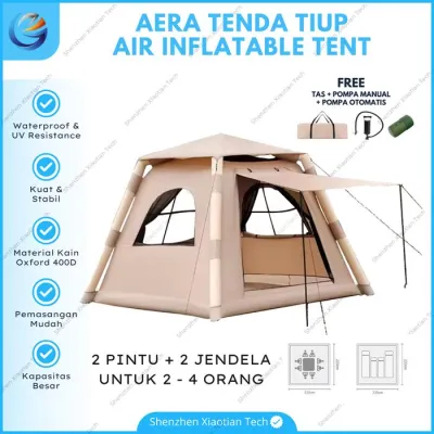 Tenda Camping Inflatable Air 2-4 Orang Tenda Pompa Camping Lipat Inflatable Air Tent Waterproof - Gudang Irama