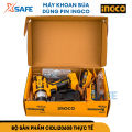 Máy khoan búa dùng pin không chổi than INGCO 20V hai tốc độ kèm pin sạc và phụ kiện máy khoan pin cầm tay điều chỉnh 2 tốc độ - khoan búa. 