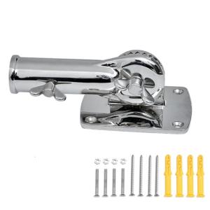 Stainless Steel Heavy Duty Flag Rod Holder for Outside House 180° Adjustable Flag Rod Mounting Bracket Replacement