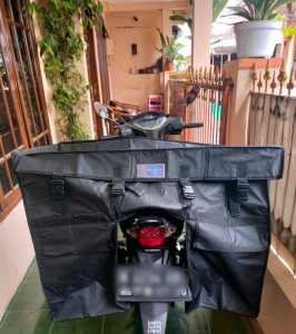 Tas Sepeda Motor Super Jumbo Multifungsi - Warna Hitam
