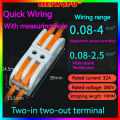 Household Two In Two Out Quick Wiring Terminal Docking Wire Connector Plug-In Waterproof Connector Retail And Wholesale. 