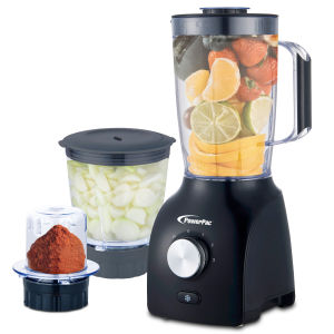 PowerPac High Power Blender 3 IN 1 Multi-functional Blender with Dry Mill Mincer Filter (PPBL200A)