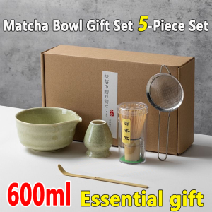 Handmade Bamboo Matcha Tea Whisk Bowl Accessories Kit Set Matcha Tools Set in Gift Box Matcha Whisk