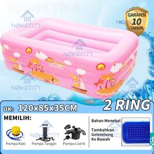 kolam renang anak free pompa /Kolam Renang Anak Kecil 3 Ring 150*105*50 cm Kolam Mandi Bola Pompa Tiup Inflatable Kolam Balon Anak Baby PVC/ kolam renang anak / kolam renang anak 1 set pompa / kolam renang besar jumbo / kolam renang jumbo/ Kolam Renang