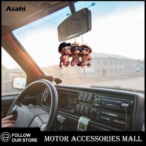 💖💓【Special price】💖💓Asahi Motor กระจกมองหลัง1ชิ้นเครื่องประดับแขวนรูปลิงทำจากอะคริลิครูป2D สำหรับตกแต่งรถยนต์การ์ตูนต้นคริสต์มาส