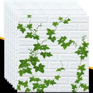 BIg Size 3D Foam Wall Paper Adhesive Wall Decor Brick Wall Stickers Waterproof Anti Collision Room Roof Self Adhesive Wall Panel For Wall Decor Wall Stickers Wallpape