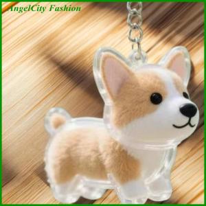 AngelCity Fashion Store Dog Shape Pet Hair Storage Box Transparent DIY Handmade Pet Hair Keychain Backpack Decor Accessories Souvenir Collection Gift