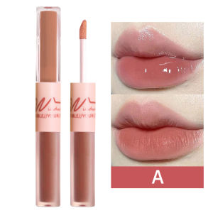 【COD】CAPPUVINI  2 in 1 Gloss Mirror Lip Gloss & Lipstik Matte Lipstik Double Ended Lipstik Berkilau Pelembab Tahan Lama Dan Tahan Air -💞Margot