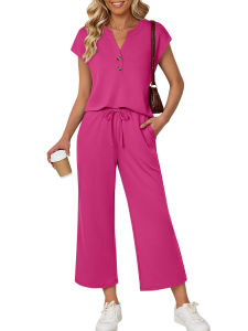 2026 Hot Sale [ Shipped from China ]2026 Womens Two-Piece Casual Outfit for Spring Vacation Beach Travel and Casual Commuting B3