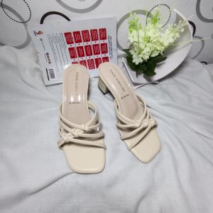 Sandal wanita Kekinian Mules-Heels 5cm Termurah/Slip on/ Bendul24