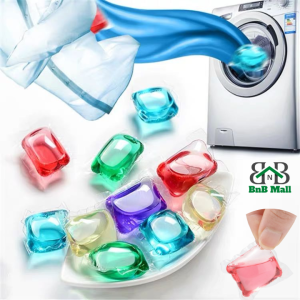 BnB Mall 10pcs Laundry Fragrance Detergent Gel Beads Cleaning Ball Washing Stain Cleaner Capsule Travel Washing Liquid Cleaning LD-WS/GEL