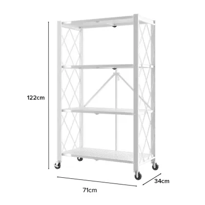 🇸🇬NestHome🇸🇬 CAMILLE Folding Storage Metal Storage Kitchen Rack