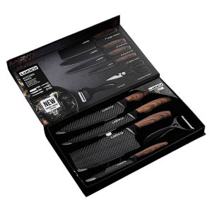 Knife Set 6PCS Kitchen Original Set High Quality Stainless Steel Non-Stick Cooking Chef Knife Set Gift Pack