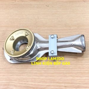 Điếu inox bếp gas FUJISHI + Họng Đầu Đốt chia lửa Sen NHÔM N78-S1 - ( Kèm Bass gắn + Vít) - [ PHỤ KIỆN BẾP GA ]