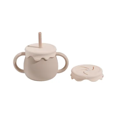 Iconic Babycare Sippy Cup - Honeypot Dark Pink/ Olive/ Beige/ Dusty Blue/ Mango/ Rose Pink