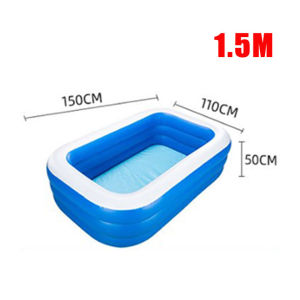 【COD/Original】150cm/180cm Kids Baby Children inflatable Swimming Pool for Kids Rectangular Durable & Thickened Swimmingpool for Children 3 Layer