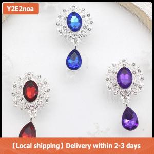 【Local shipping】 Shining Brooch 45x25mm Crystal Accessories Fashion Gorgeous Wedding Invitation Holiday Creative Decoration