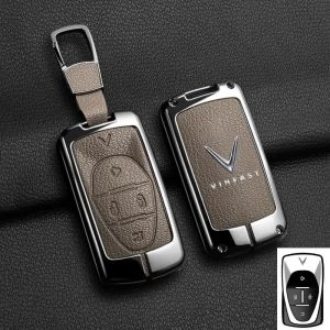 Zinc Alloy Key Case Cover for Vinfast vfe34 vf6 vf7 vf8 vf9 vf8 Car Remote Key Holder Key Chain