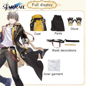 Game Honkai Star Rail Trailblazer Female Stelle Male Caelus Cosplay Costume Wig Women Men Outfits Full Set Suit