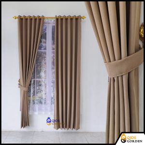 Gorden Jendela Blackout Polos Premium Quality Model 12 Smokering Bahan Tebal Dan Lembut