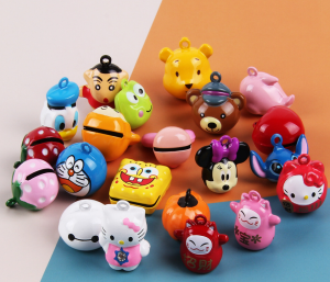 Chuông lục lạc kèm khoen inox nhiều hình ngộ nghĩnh cho Chó Mèo (mẫu mới) - Hara Pet Store