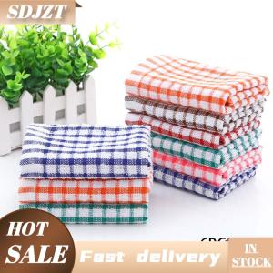 SDJZT 6 chiếc khăn nhà bếp bằng cotton Khăn lau bát đĩa thấm nước dụng cụ vệ sinh nhà bếp