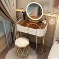 Dressing Table, Small Bedroom, Nordic Light Luxury, Minimalist Mini New High-end Dressing Table, Storage Cabinet, Integrated Table 5ORU. 
