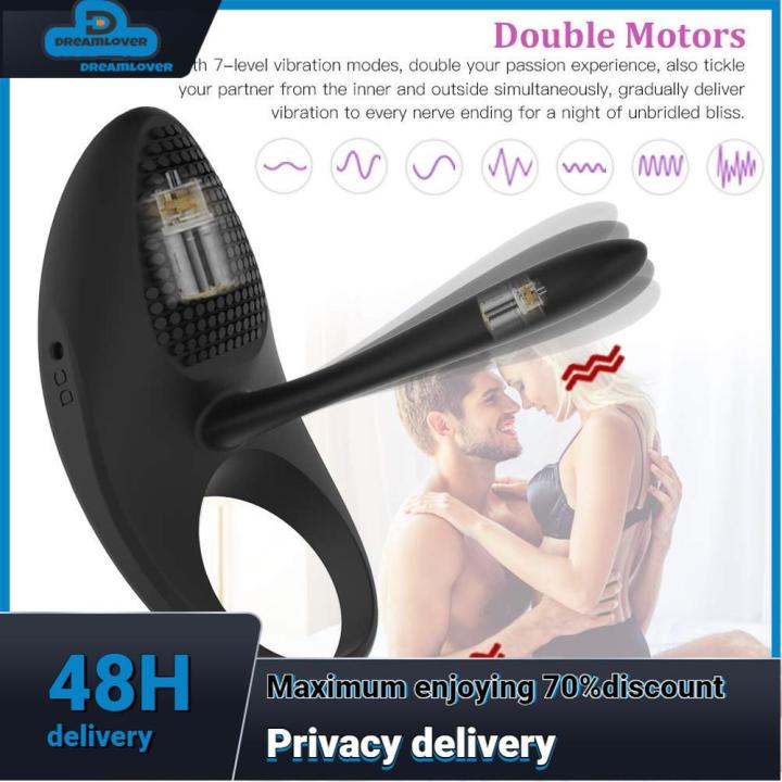 Penis Vibration Ring Cock Prostata Massage Delay Ejaculation Stimulator  Anal Beads Vibro Panties Sex Toys For Couples