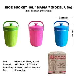 NADIA Termos Nasi 6L / 8L / 10L / 14L / 17L / 21L / 26L /30L / Rice Bucket / Termos Es / Ice Bucket Termos Es Kelapa