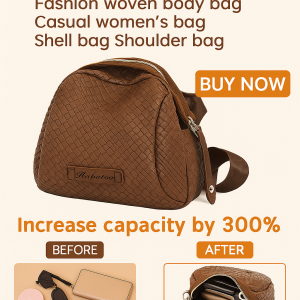 Womens Bags Lightweight Fashion Woven Shell Bag Multifunction Traveling Small Bag Elegance