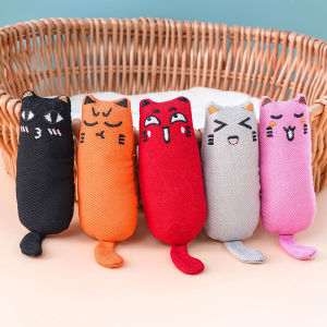 Contains mint hot-selling pet toys cute cat toys pure cotton fabric tooth grinding and bite-resistant products