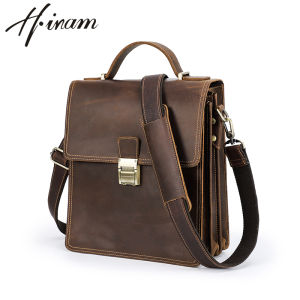 Genuine Leather Sling Shoulder Bags for Men High Quality Password Lock Design Crossbody Messenger Bags Mens Bags for 11 iPad Pro