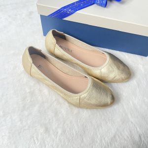 giày nữ rẻ đẹp binna 4 giày da thật  mềm êm chân đế cao su chống trượt  baorb hành keo đế 2 năm